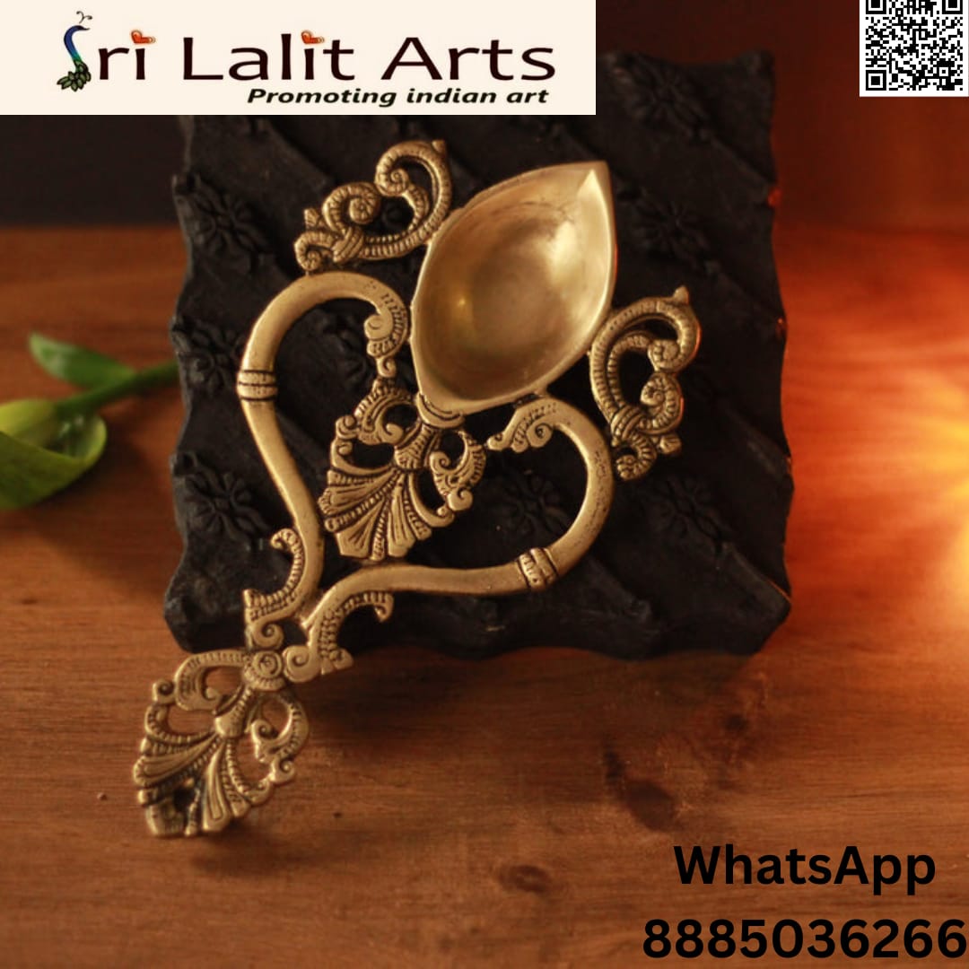 Sri Lalit Arts Brass Pooja Aarti Spoon .